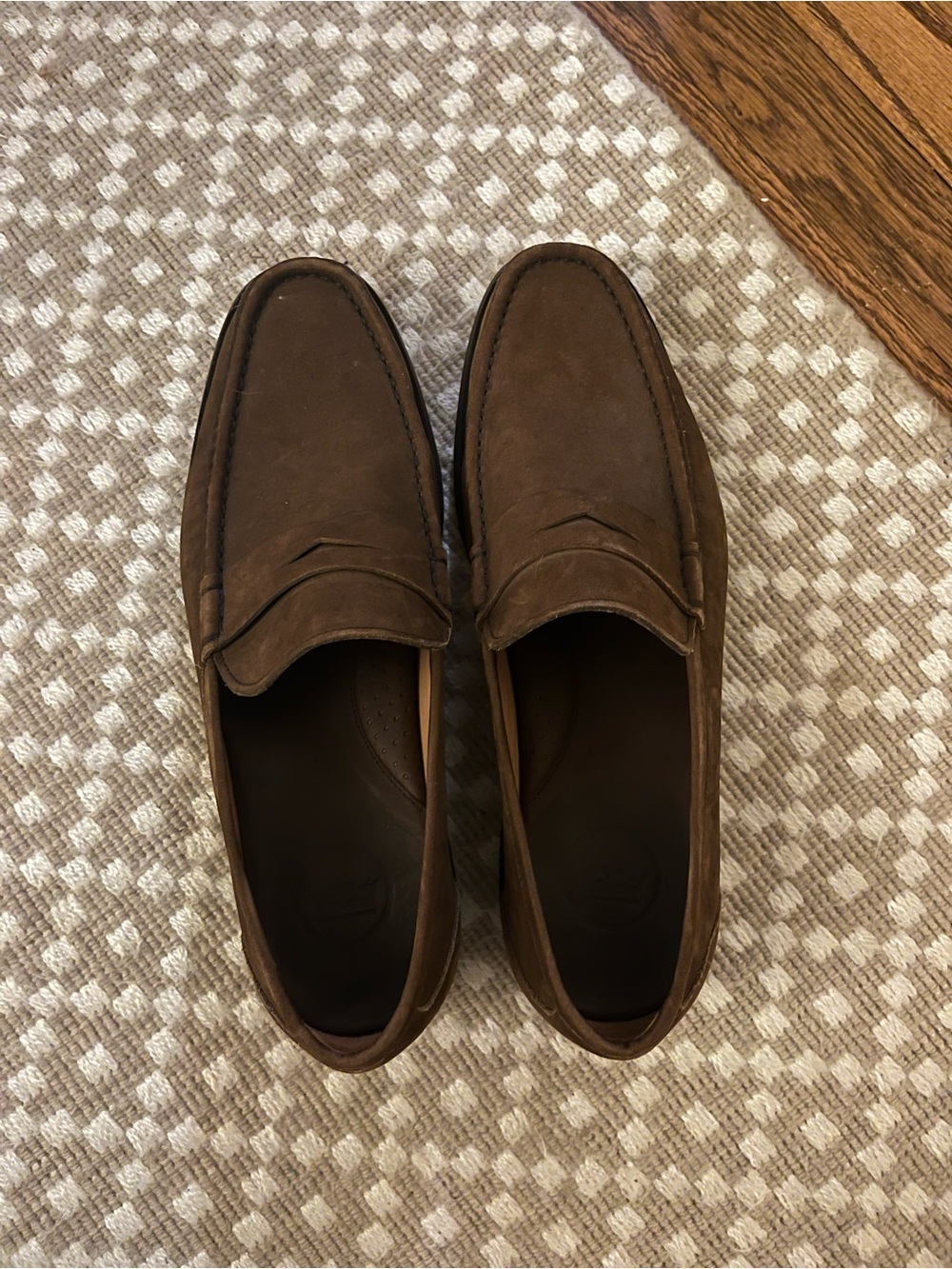 Peter Millar Men's Brown Suede Loafers